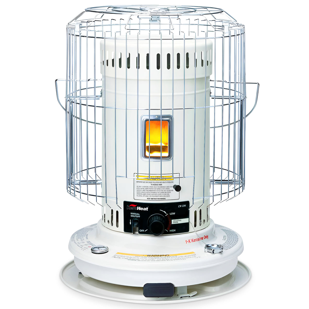 Sengoku CV-23K KeroHeat Portable Convection Kerosene Heater, 23,500 BTU, White (Refurbished)