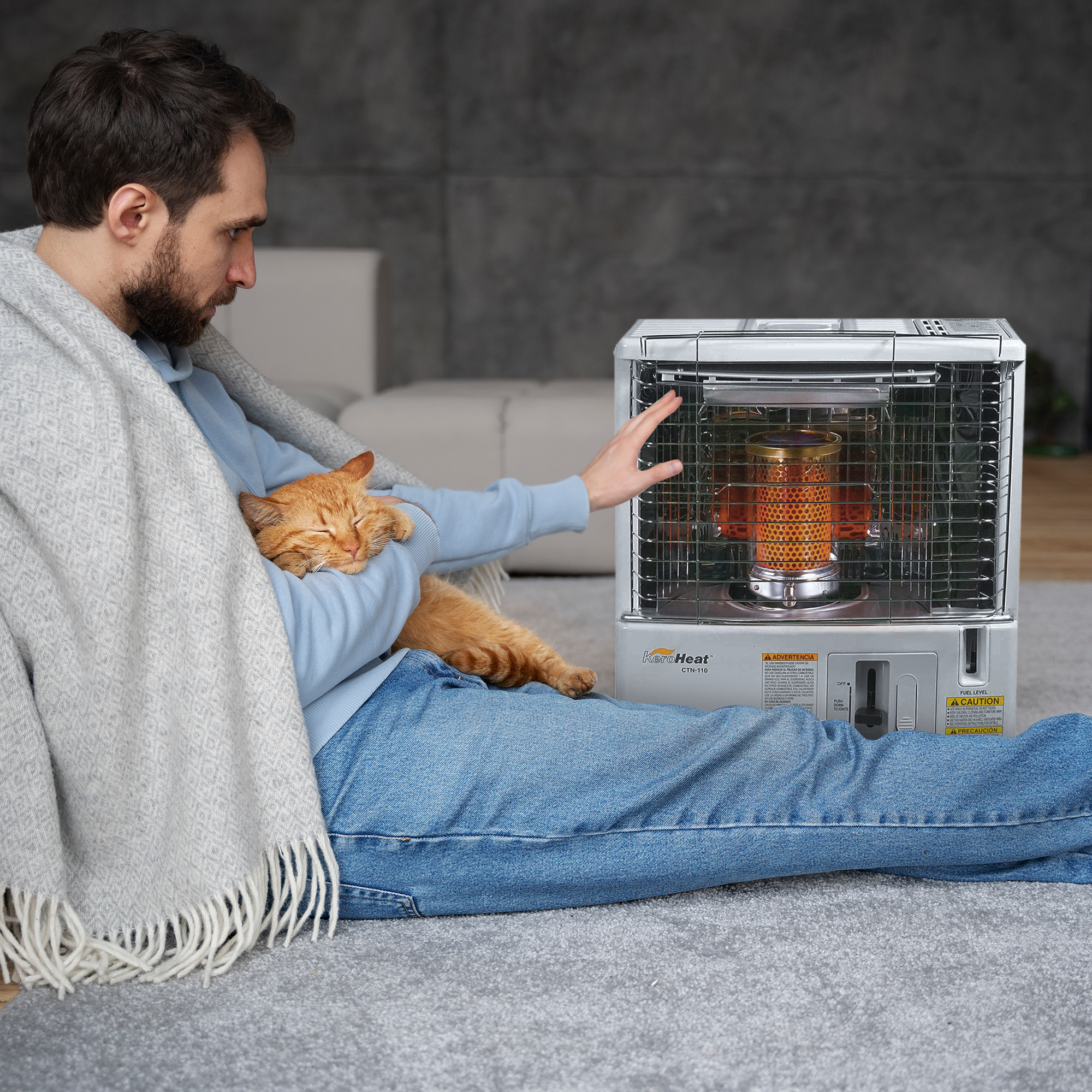 Sengoku KeroHeat Portable Radiant Kerosene Space Heater, 10,000 BTU (Damaged) - VMInnovations
