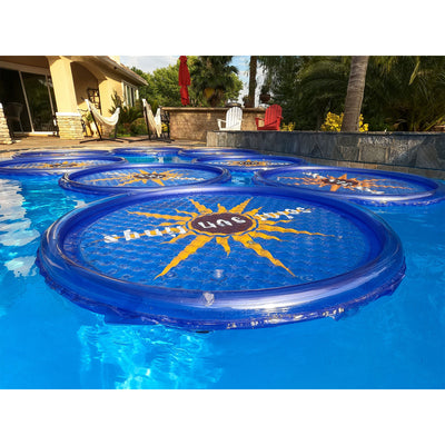 Solar Sun Rings UV Resistant Swimming Pool Spa Heater Circular Solar Cover, Blue - VMInnovations