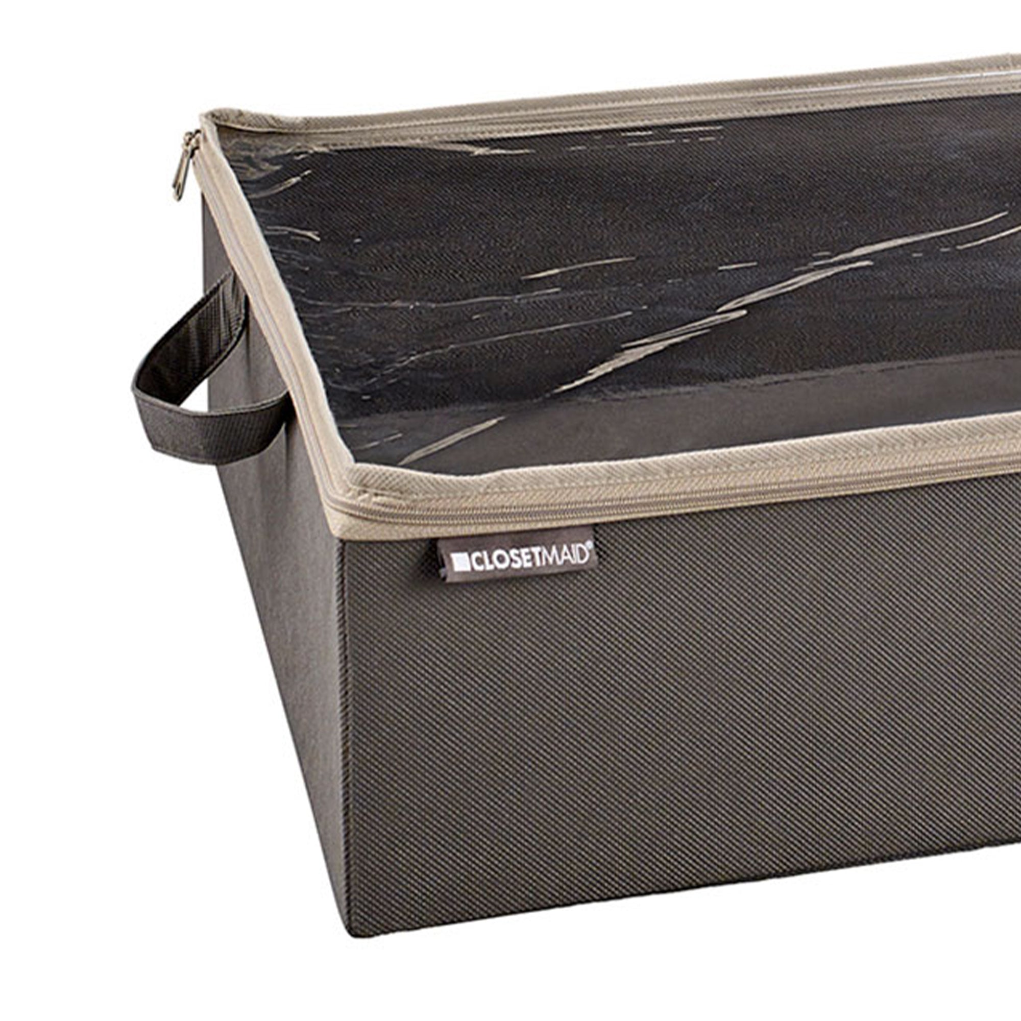 ClosetMaid Fabric Organizer Multiple Item Storage Zip Bag, Charcoal (2 Pack) - VMInnovations