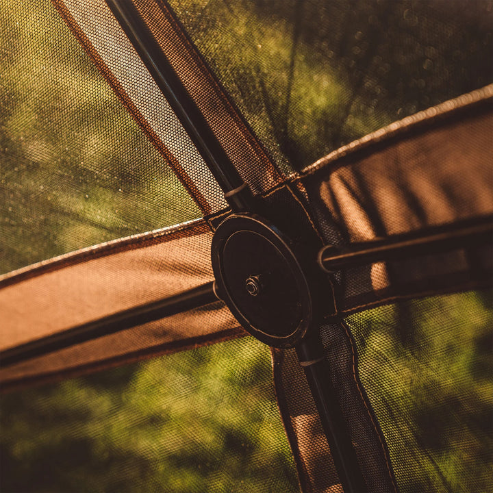 Gazelle Pop Up 8 Person Camping Gazebo Day Tent w/ Mesh Windows (For Parts) - VMInnovations