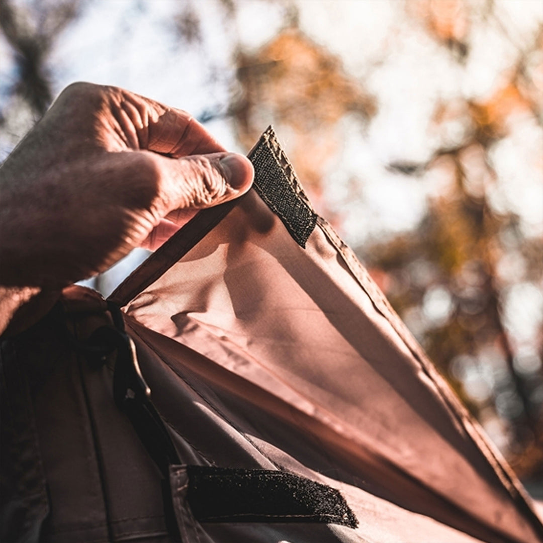 Gazelle G6 12ft x 12ft 6-Sided Pop Up Portable 8 Person Gazebo Tent, Desert Sand - VMInnovations