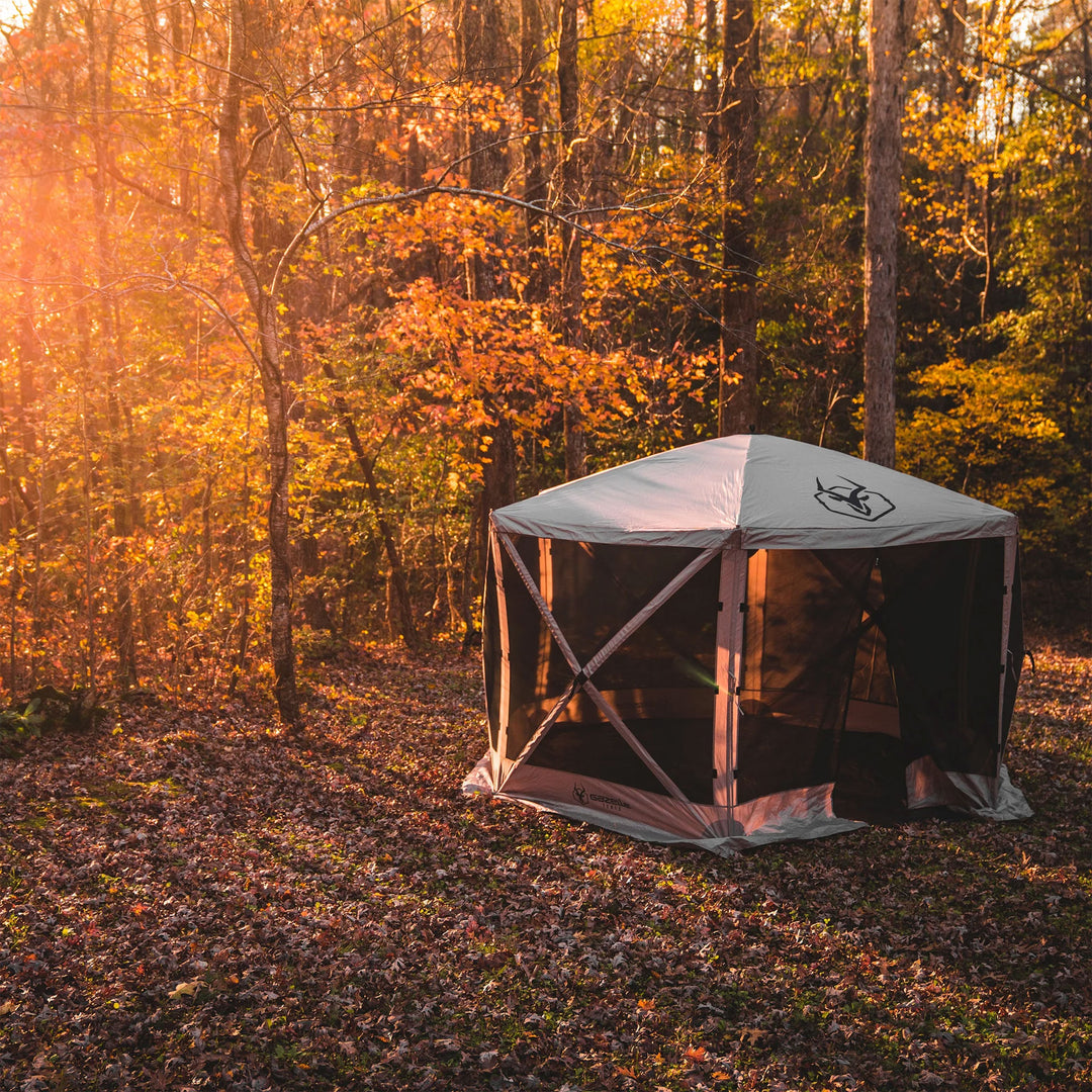 Gazelle Pop Up 8 Person Camping Gazebo Day Tent w/ Mesh Windows (Open Box) - VMInnovations