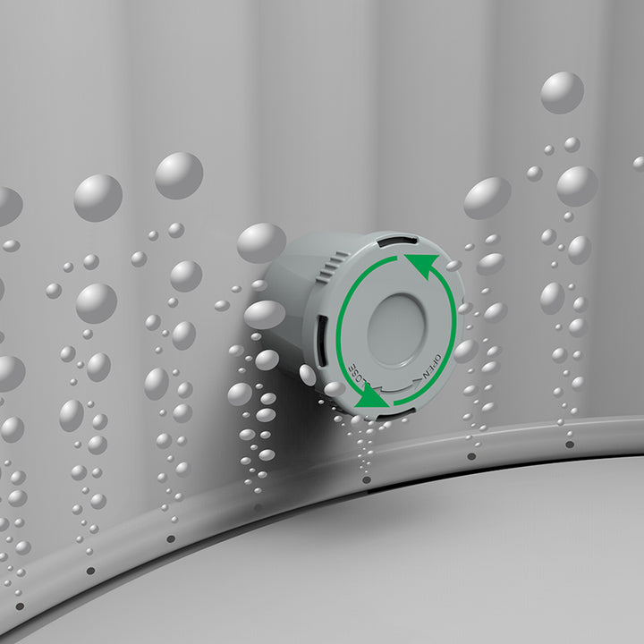 JLeisure Avenli 686 Liter 49 inch 3 Person Inflatable Round Hot Tub Spa, Black - VMInnovations