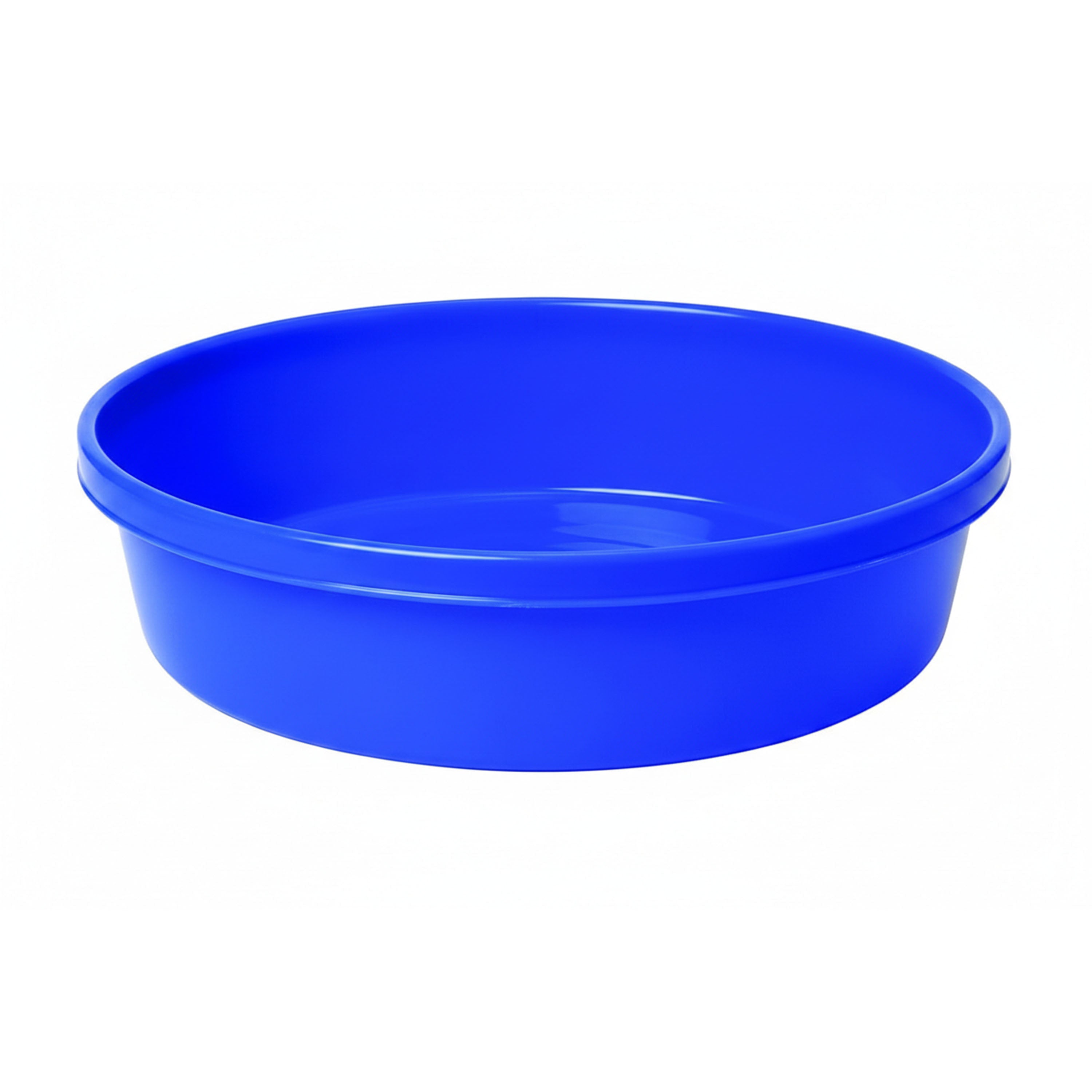 Little Giant 3 Gallon Durable Plastic Flat Farm Livestock Feed Utility Pan, Blue