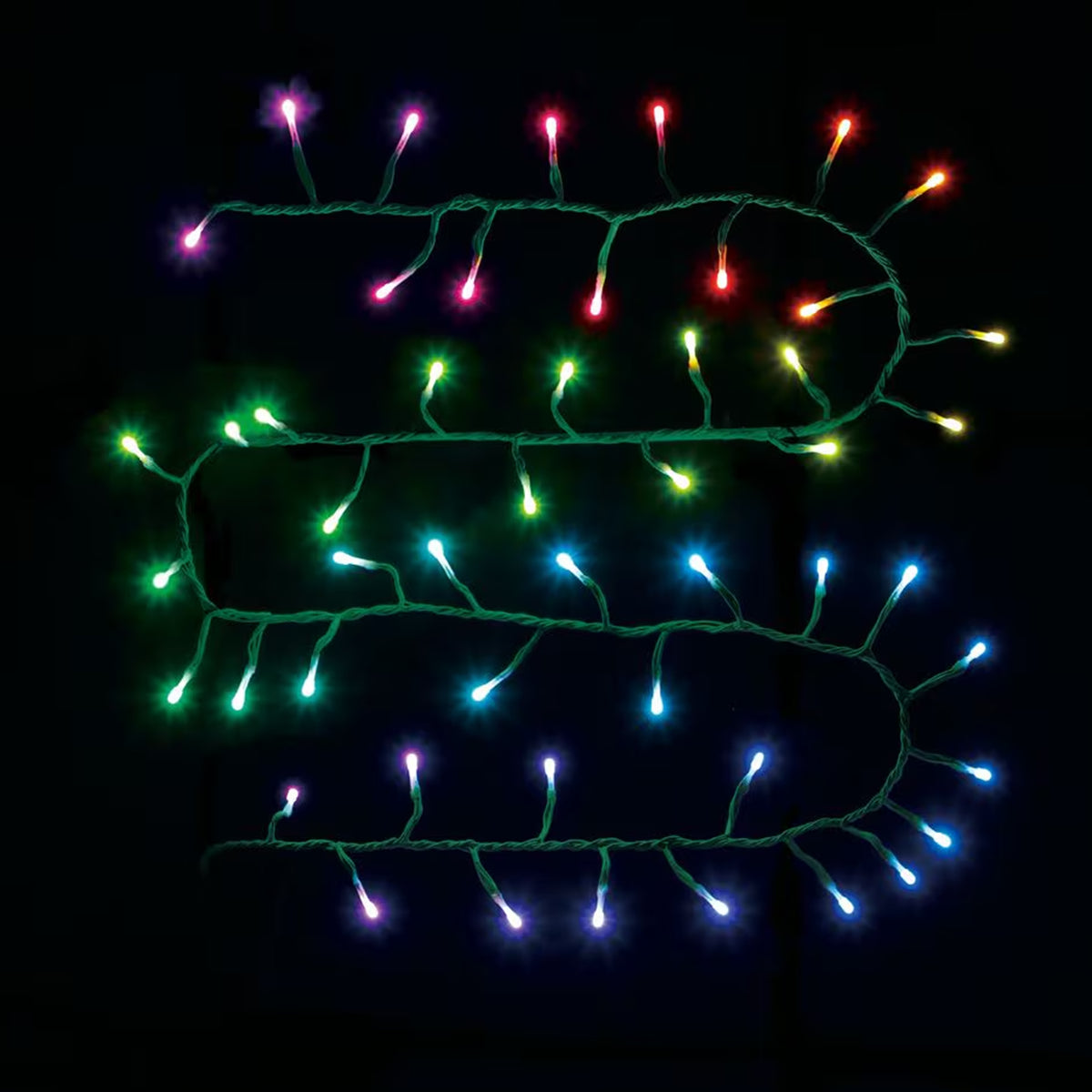 Home Heritage 6.5 Ft RGB LED Indoor/Outdoor String Lights, 40 Count(Used)
