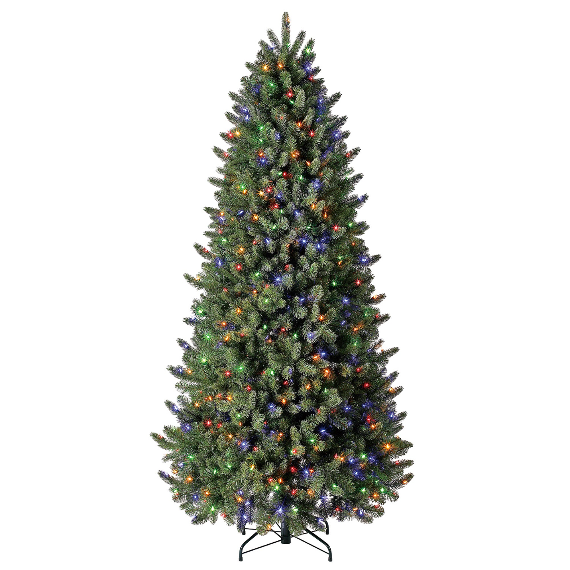 Evergreen Classics 7.5 Ft Vermont Spruce Tree, 600 Remote LED Lights (Used) - VMInnovations