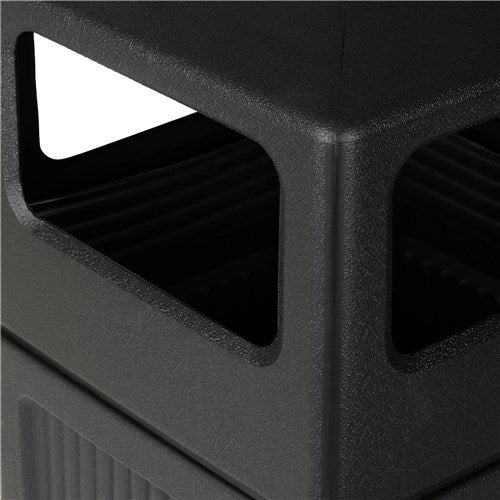 Safco Canmeleon Outdoor and Indoor Recessed Panel Trash Can, 38 Gal (Used)