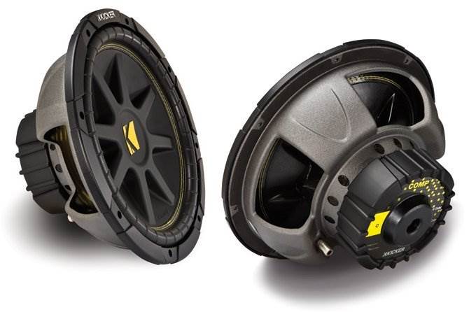 Kicker 12-Inch 300W Power Car Audio Subwoofers Subs C124, Pair | 10C124