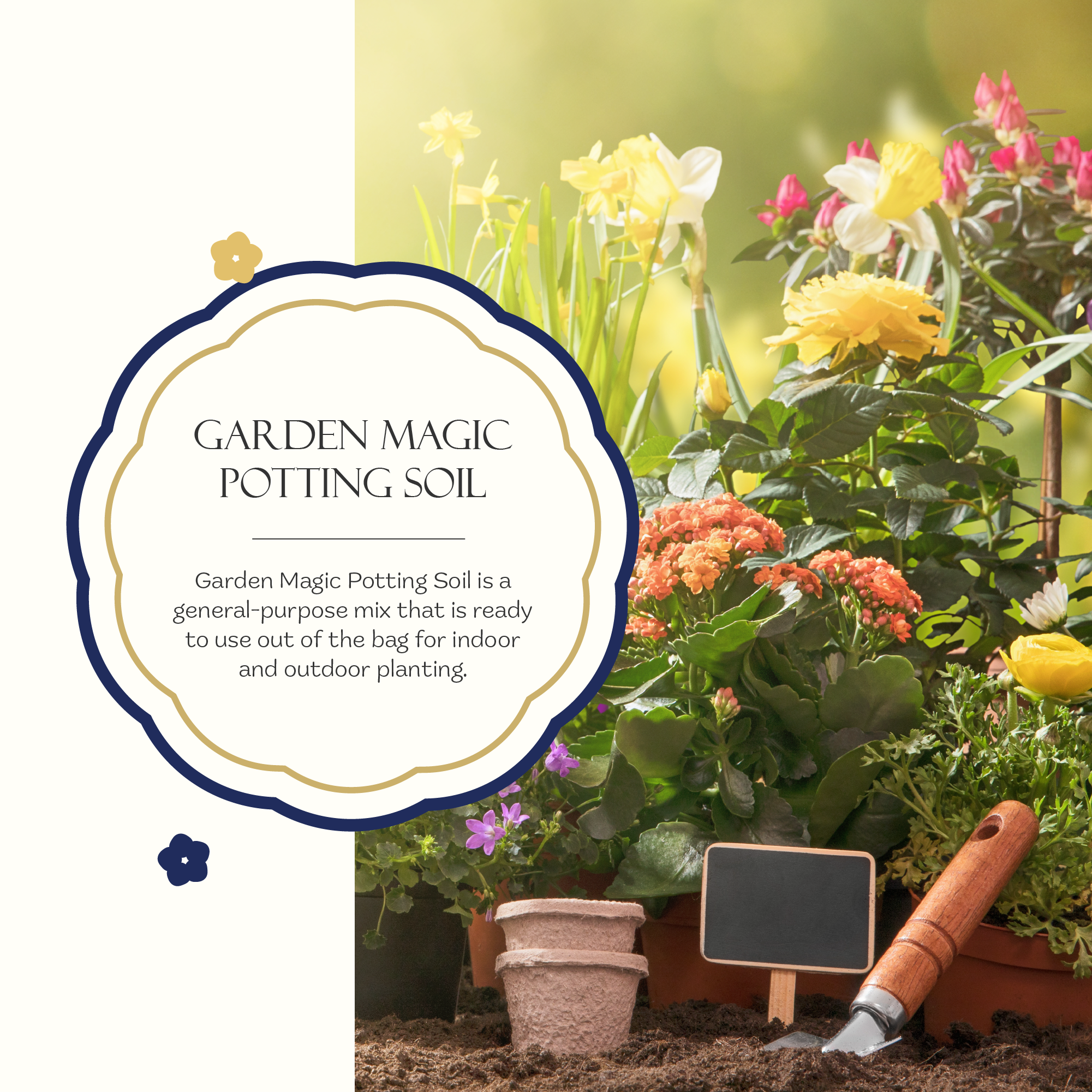 Michigan Peat 5720 Garden Magic Potting Soil Mix, 20 Pound Bag (4 Pack)