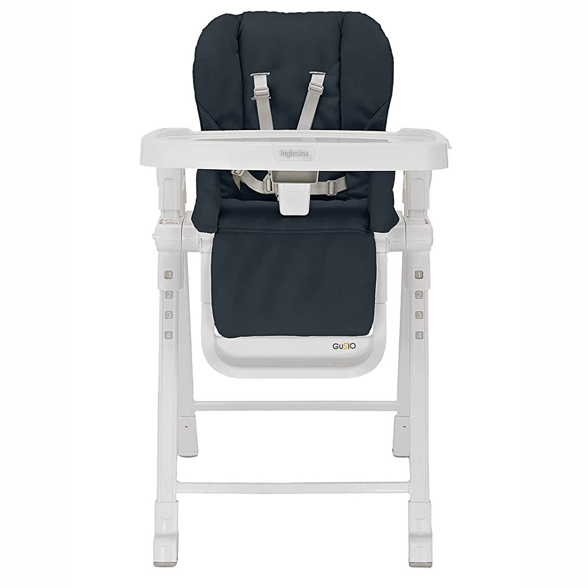 Inglesina Gusto Adjustable Baby Toddler High Chair with Removable Tray, Graphite - VMInnovations