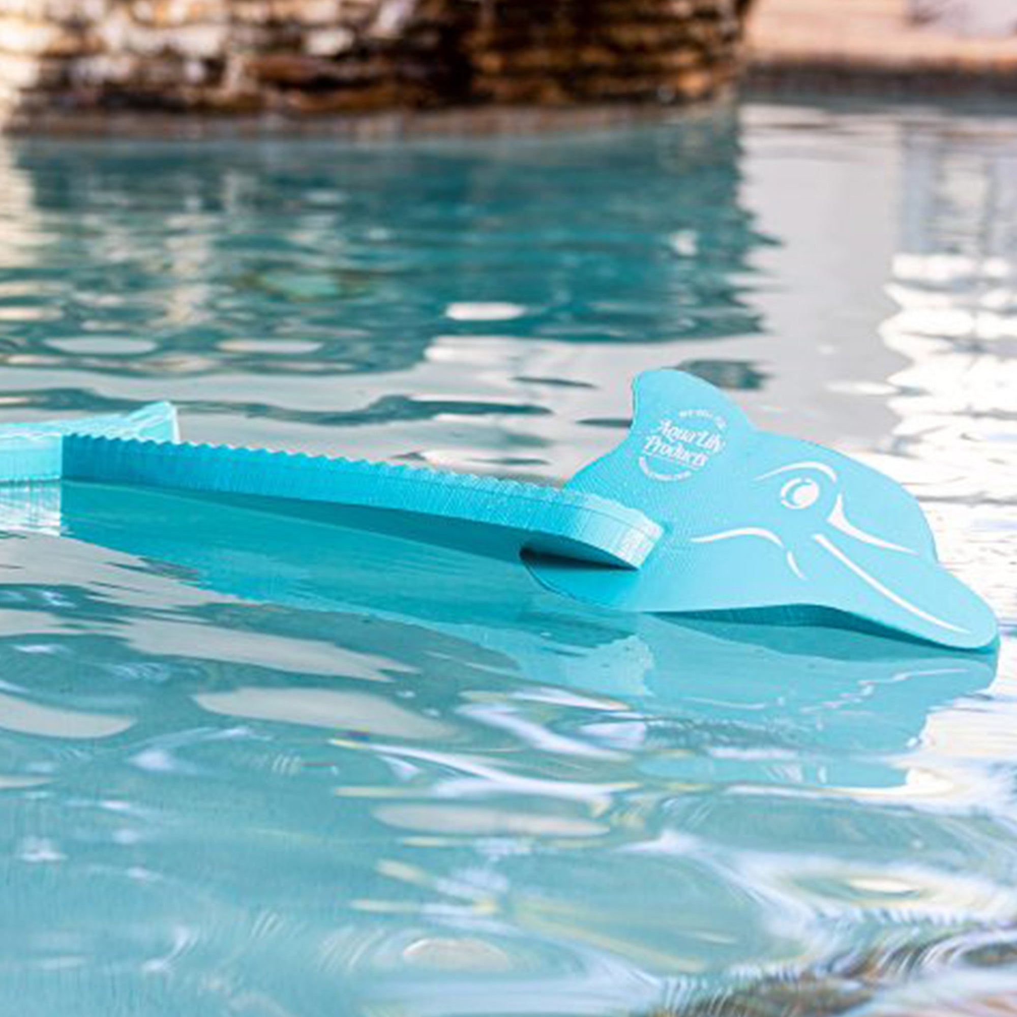Aqua Lily Pad Water Mat Playground Floating Foam Pad & Dolphin Pool Noodle Float