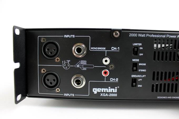 NEW! GEMINI XGA-2000 2000 Watt 2 CH Power Amplifier Professional DJ Stereo Amp