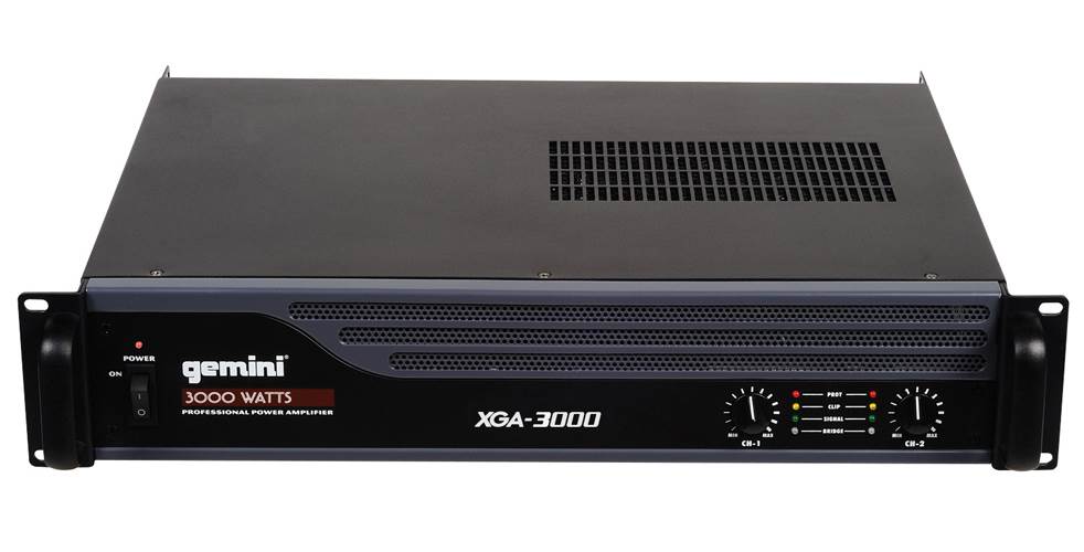 GEMINI XGA-3000 3000W Power Amplifier DJ Stereo Amp