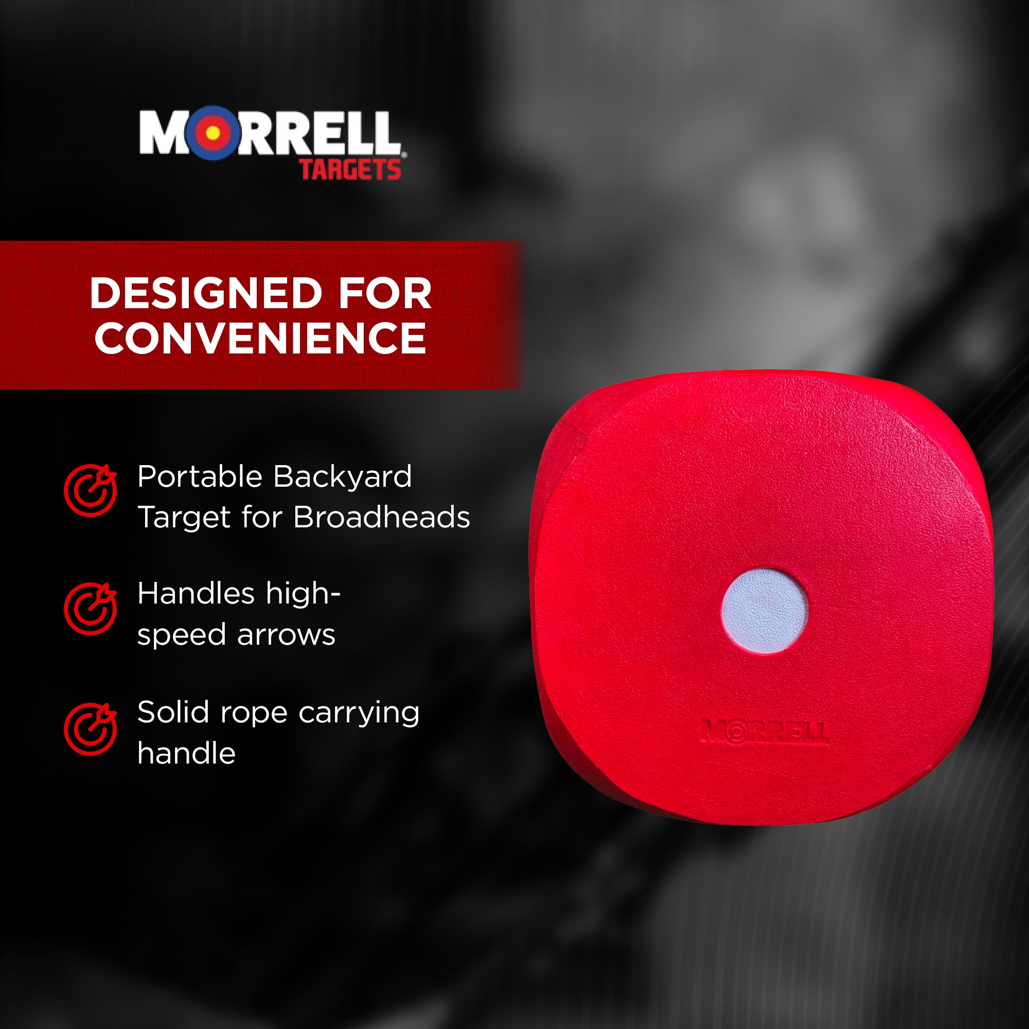 Morrell Big High Roller 17 Pound 6 Sided Any Tip Dice Cube Archery Target, Red