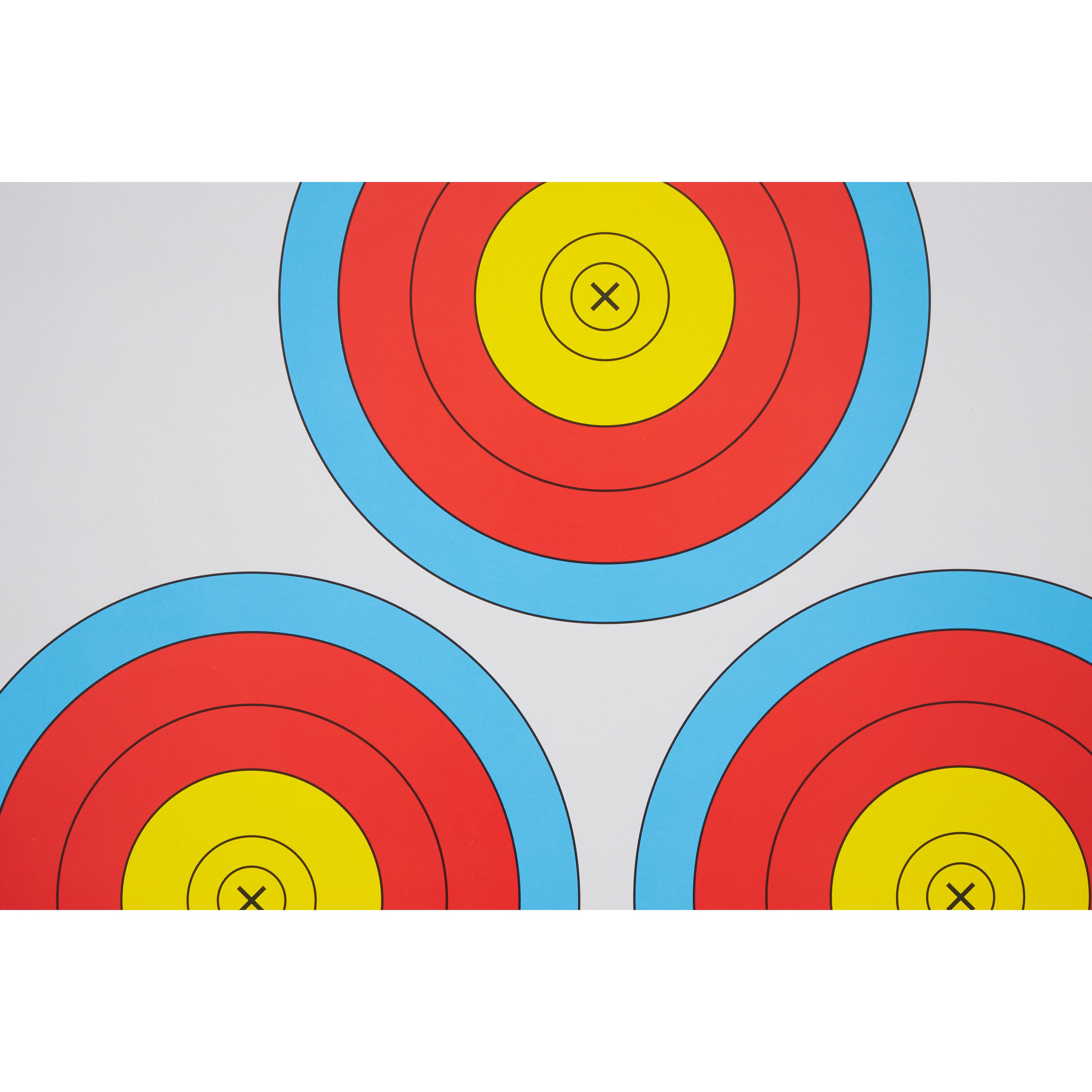Morrell Targets Archery NFAA Official 3 Spot Paper Target Face, 100 Ct(Open Box)