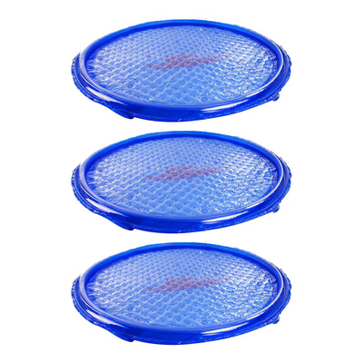 Solar Sun Rings UV Resistant Pool Spa Heater Circular Solar Cover, Blue (3 Pack)