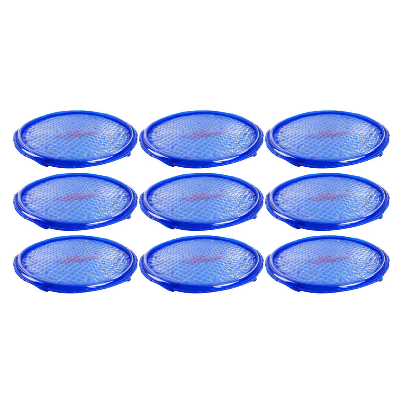 Solar Sun Rings UV Resistant Pool Spa Heater Circular Solar Cover, Blue (9 Pack)