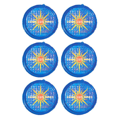 Solar Sun Rings UV Resistant Pool Spa Heater Circular Solar Cover, Blue (6 Pack) - VMInnovations