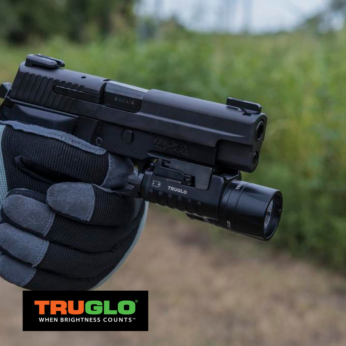 TruGlo TFO Tritium Fiber Optic Gun Sight Set, Fits Glock 17/17L Models and More - VMInnovations