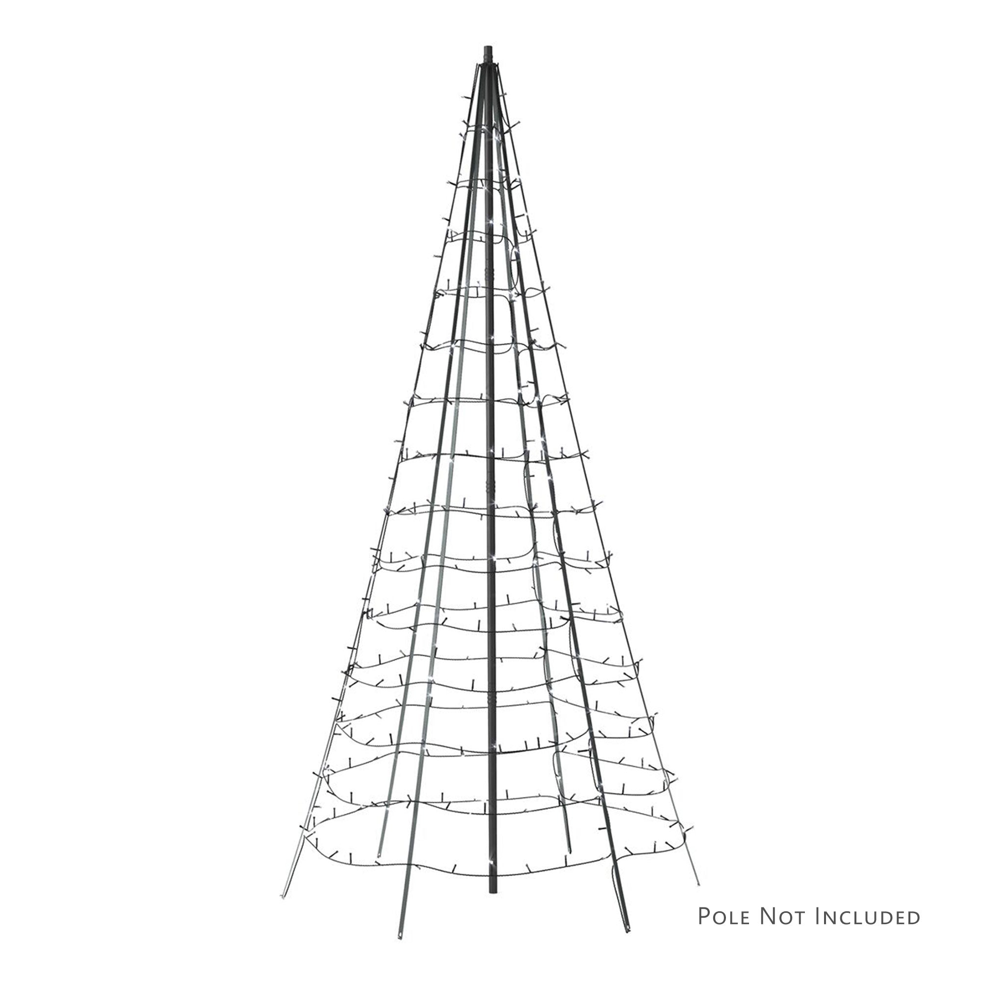 Twinkly Light Tree App-control Christmas Tree 1000 RGB+W 19.7' Pole Not Included