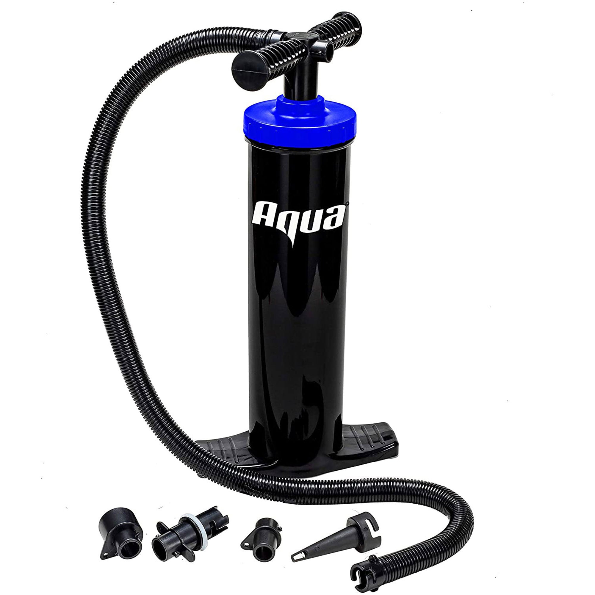 Aqua Key West Cushioned Comfort Lounge Pool Float and Dual Action Hand Pump - VMInnovations