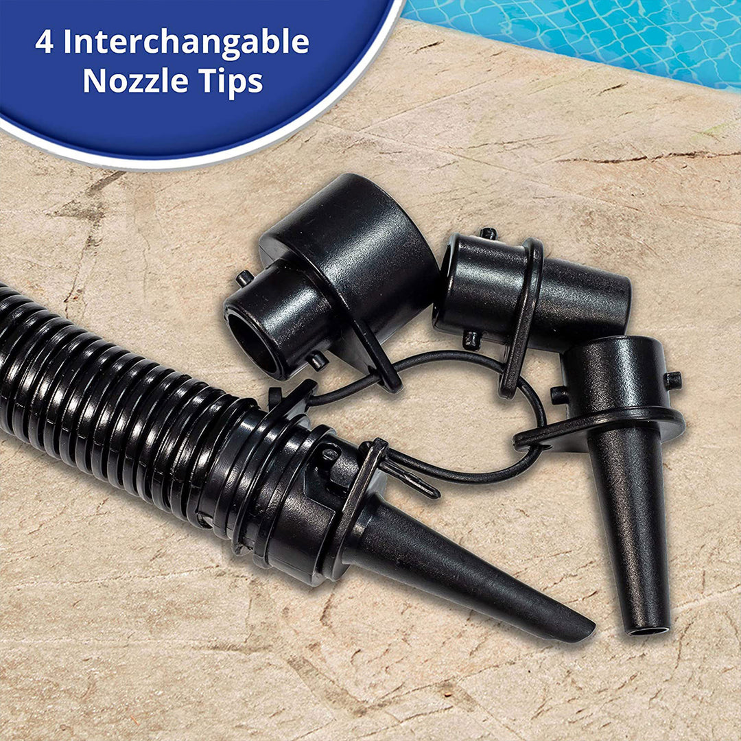 Aqua Key West Cushioned Comfort Lounge Pool Float and Dual Action Hand Pump - VMInnovations