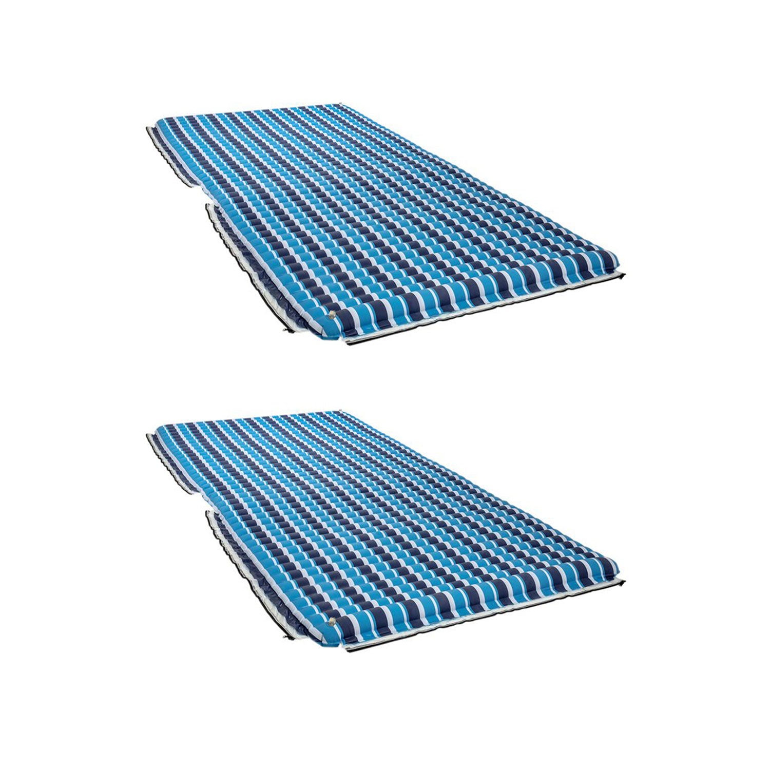 Aqua Supersized Party Plank Floating Island Lake Raft Platform Float (2 Pack) - VMInnovations