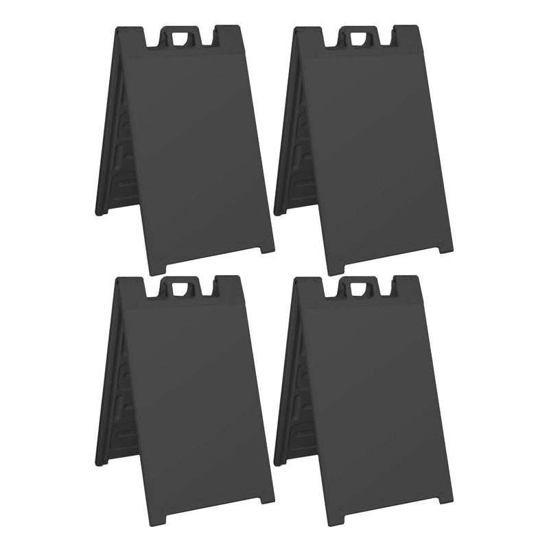 Plasticade Signicade Folding Portable A Frame Sidewalk Store Sign Stand (4 Pack)