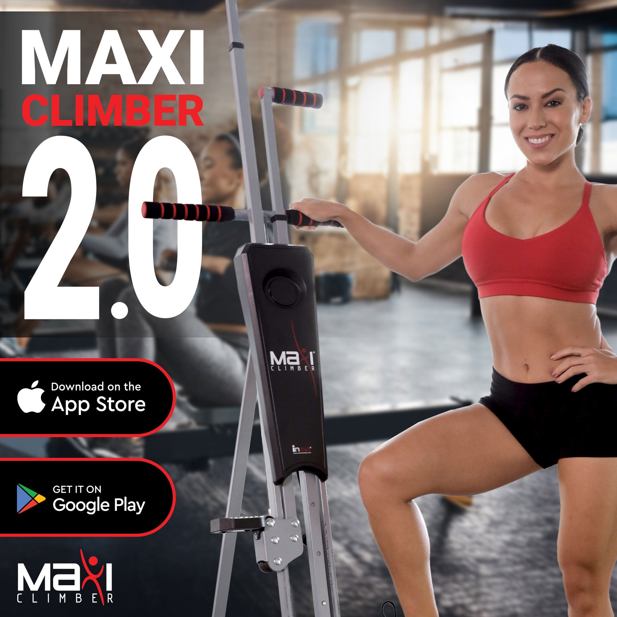 MaxiClimber Vertical Climber Exercise Machine, Home Gym Total Body Equipment - VMInnovations