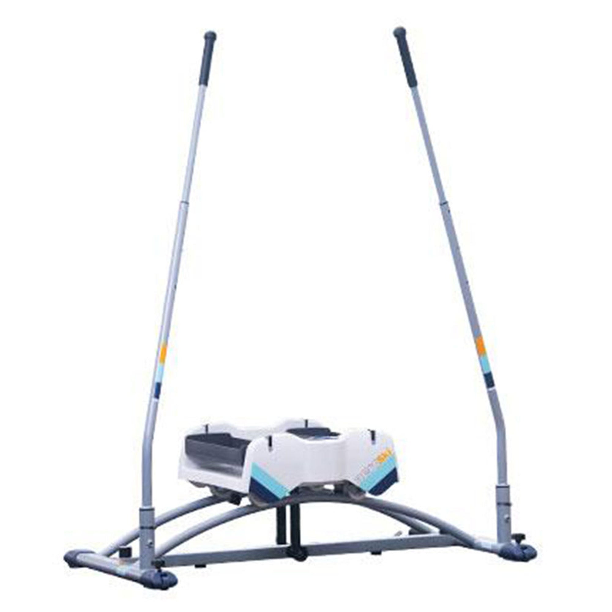 Aeroski 2.0 Ski Fitness Workout Machine w/ Recoil Spring Resistance, Gray (Used) - VMInnovations