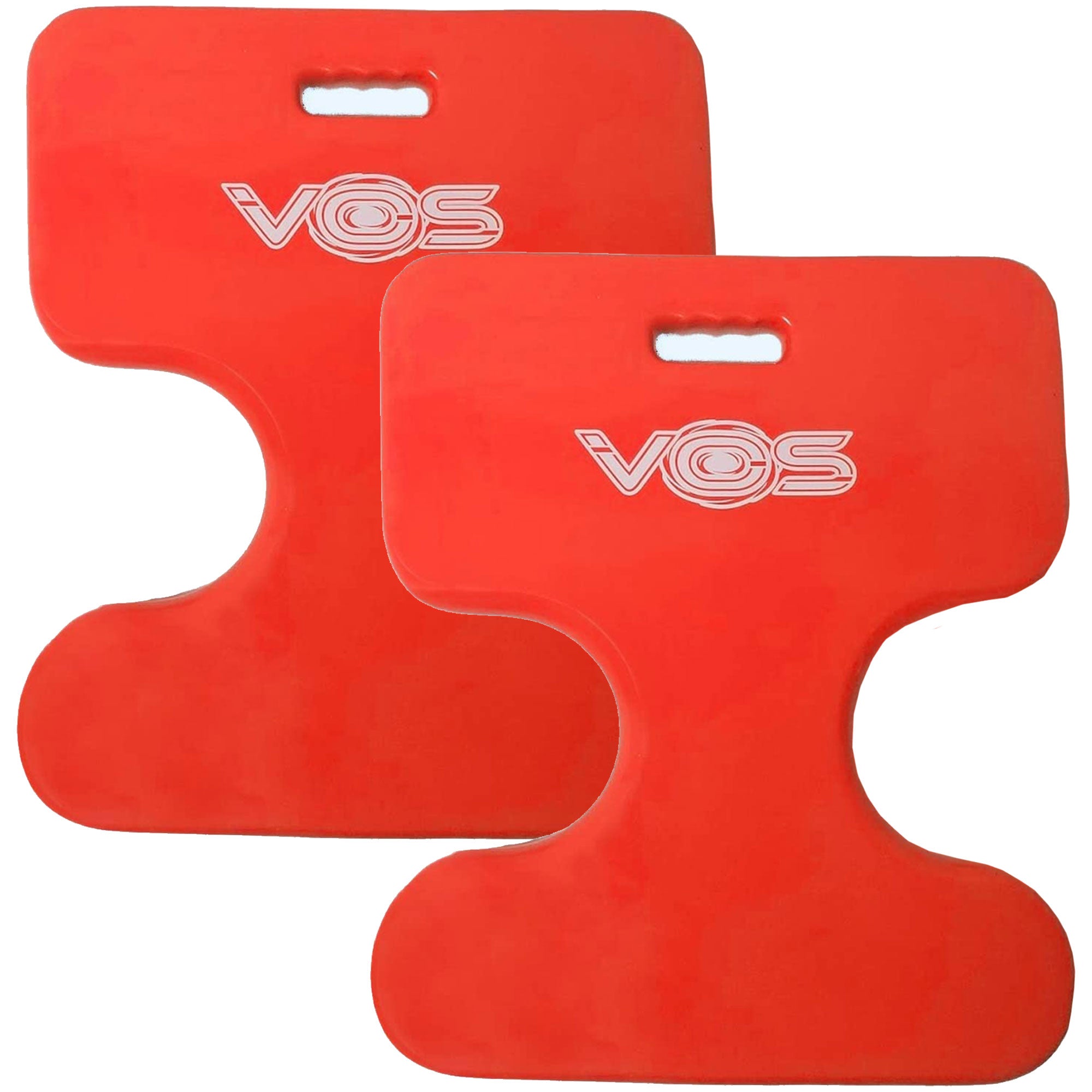 Vos Oasis Water Saddle Pool Float Seat for Adults & Kids, Coral Orange (2 Pack)