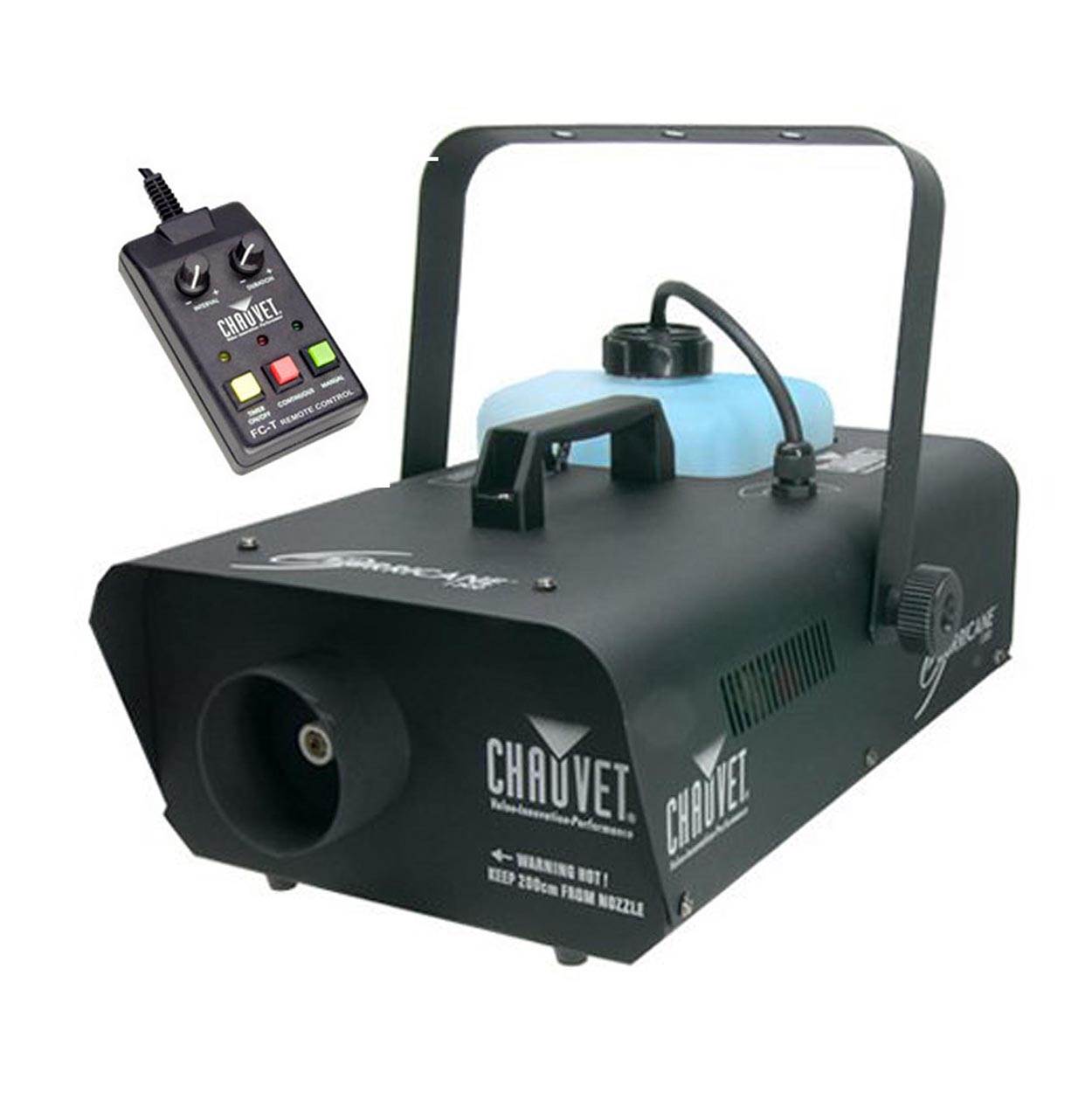 Chauvet Hurricane H1300 Pro Smoke Fog Machine Fogger with FC-T Wired Remote