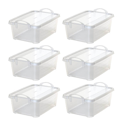 Life Story 14 Qt Plastic Box (6 Pack) with 55 Qt Storage Container (6 Pack) - VMInnovations
