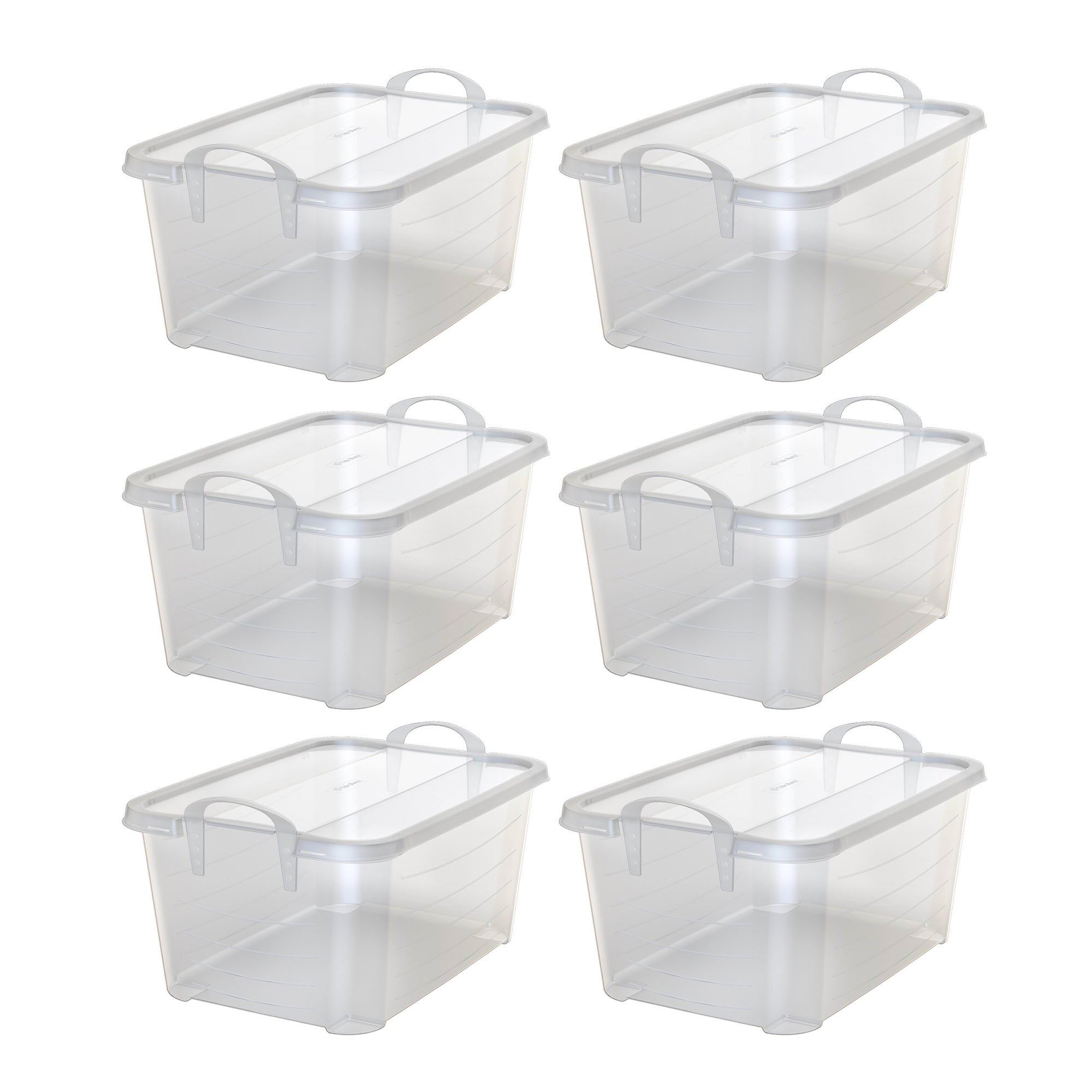Life Story 14 Qt Plastic Box (6 Pack) with 55 Qt Storage Container (6 Pack) - VMInnovations