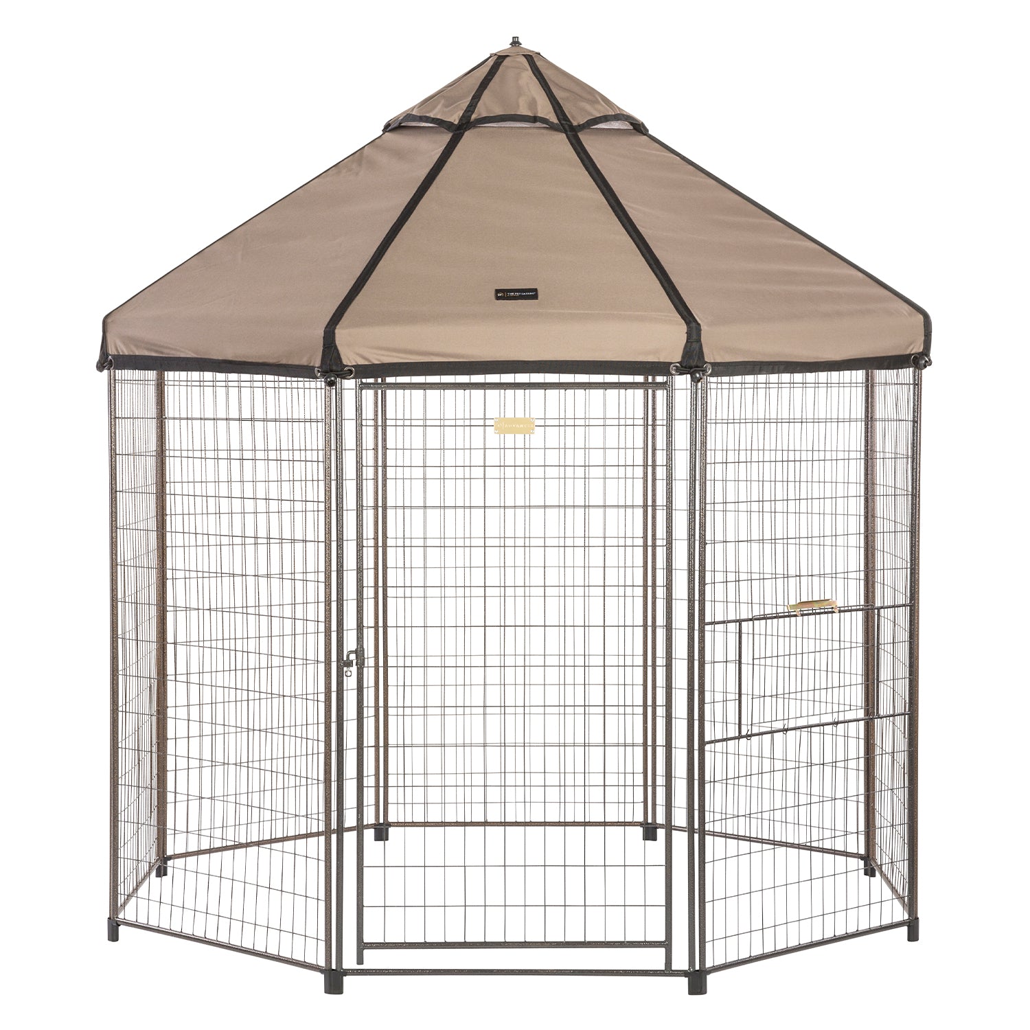 Advantek 8 Foot Portable Indoor Outdoor Galvanized Steel Pet and Dog Gazebo