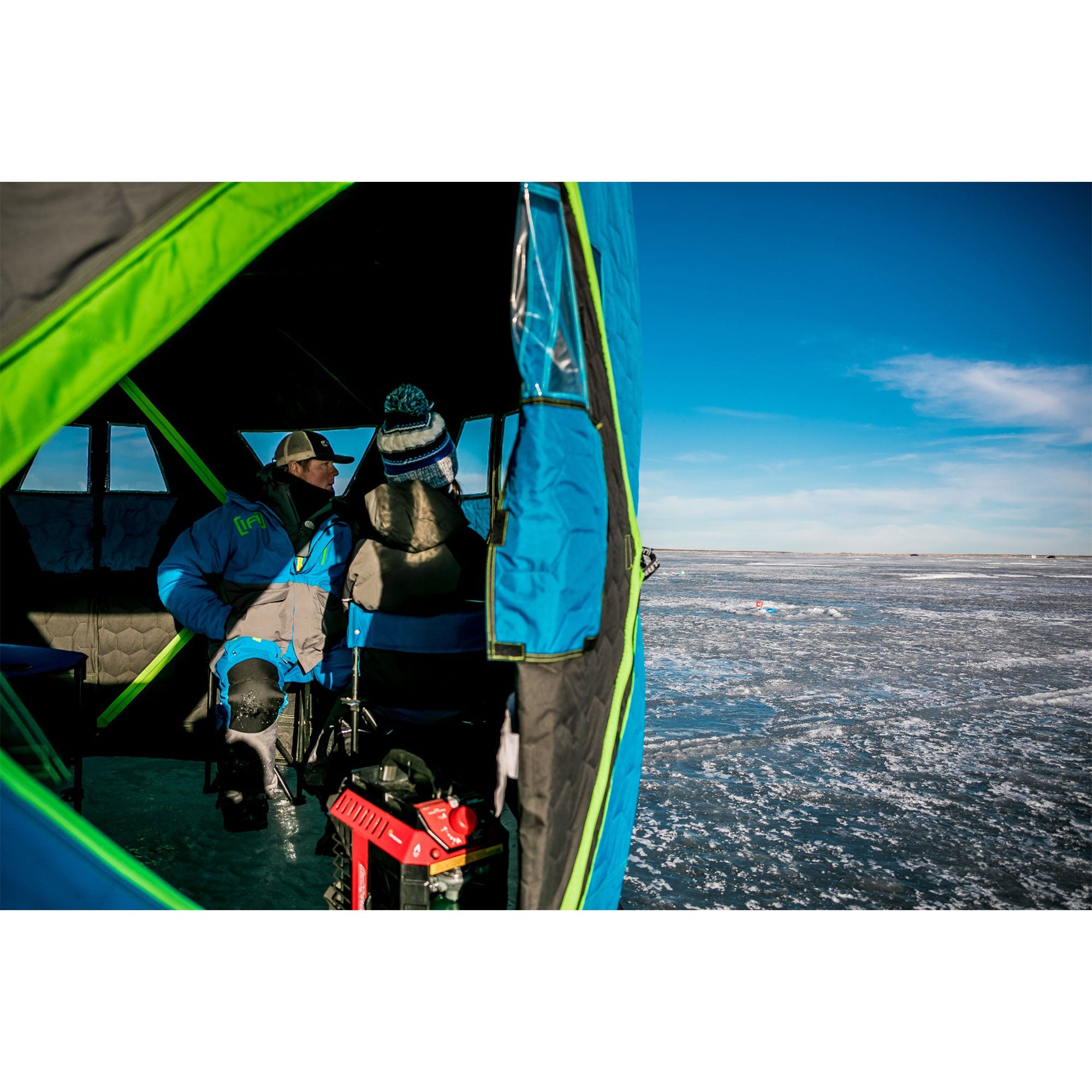 CLAM X500 Insulated Thermal Lookout Outdoor Fishing Hunting Hub Tent Shelter - VMInnovations
