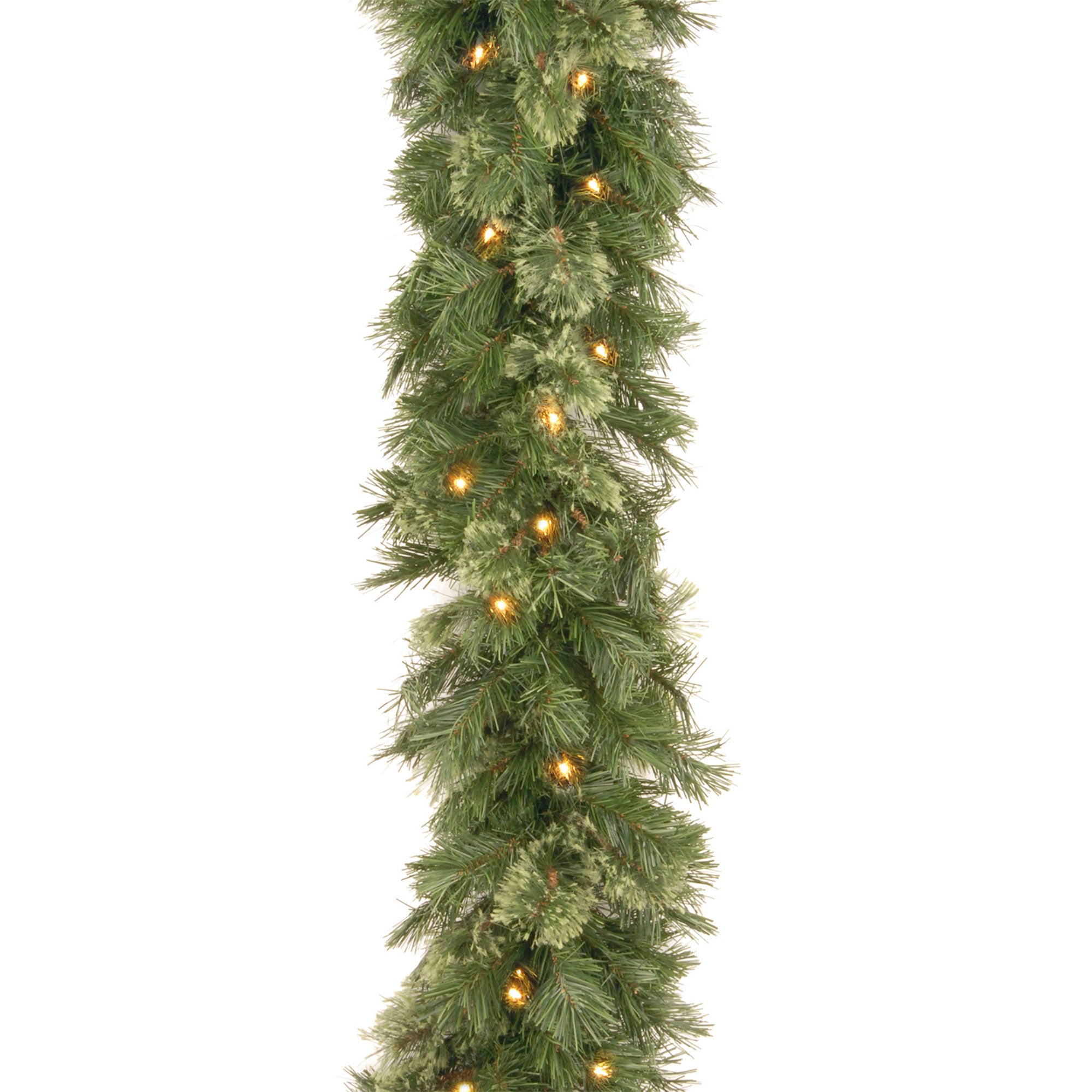 National Tree Company 9 Foot Wispy Willow Garland with Clear Lights