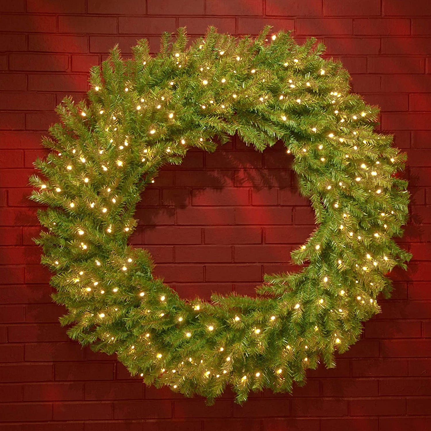 National Tree Company 48" Prelit Holiday Wreath w/ Lights & Decor (Used) - VMInnovations