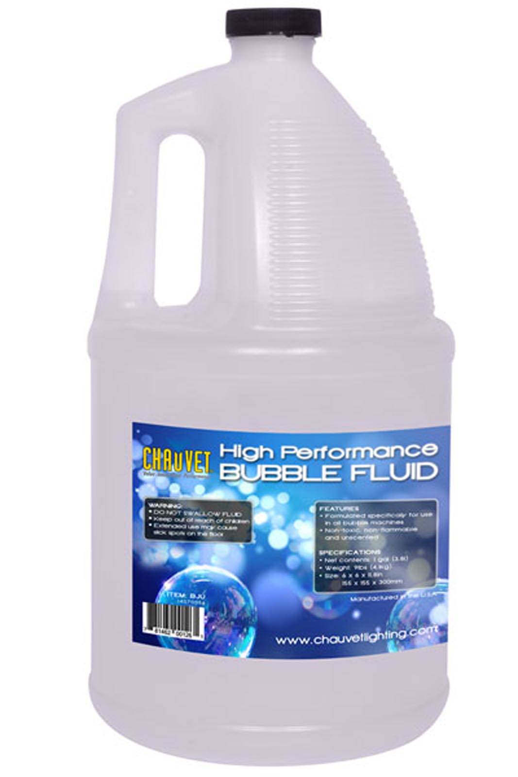 Chauvet DJ B550 Bubble King High Output Bubble Machine + 4) BJU Bubble Fluids