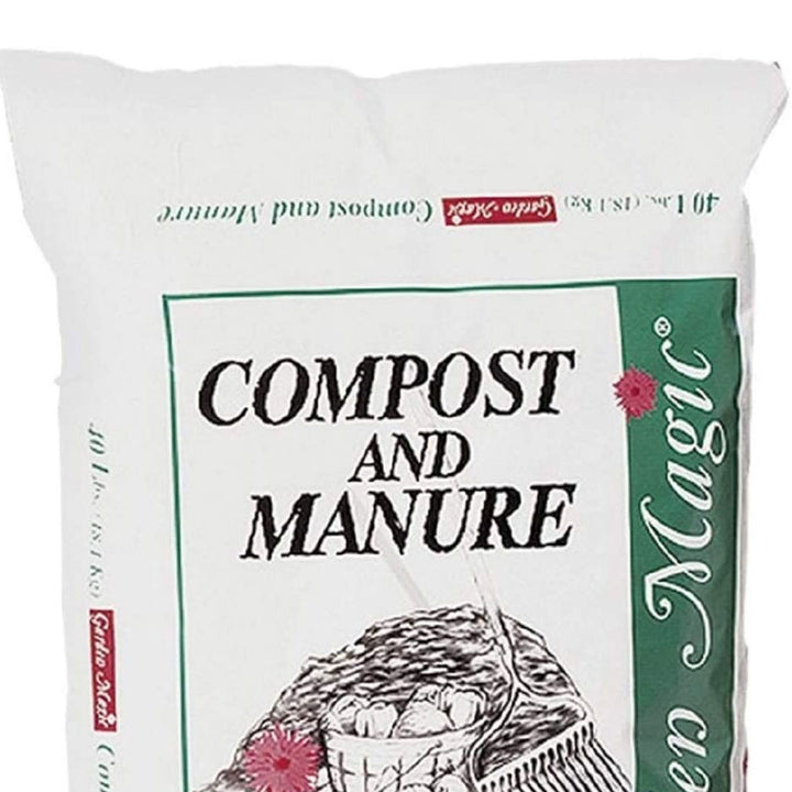 Michigan Peat 5240 Outdoor Lawn Garden Compost and Manure Blend, 40 Pound Bag - VMInnovations