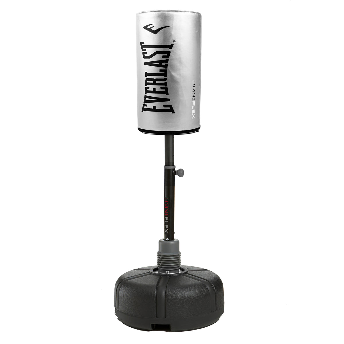 Everlast OmniFlex Punching Bag, Silver w/ Pro Style Boxing Gloves, 12 Oz, Pink