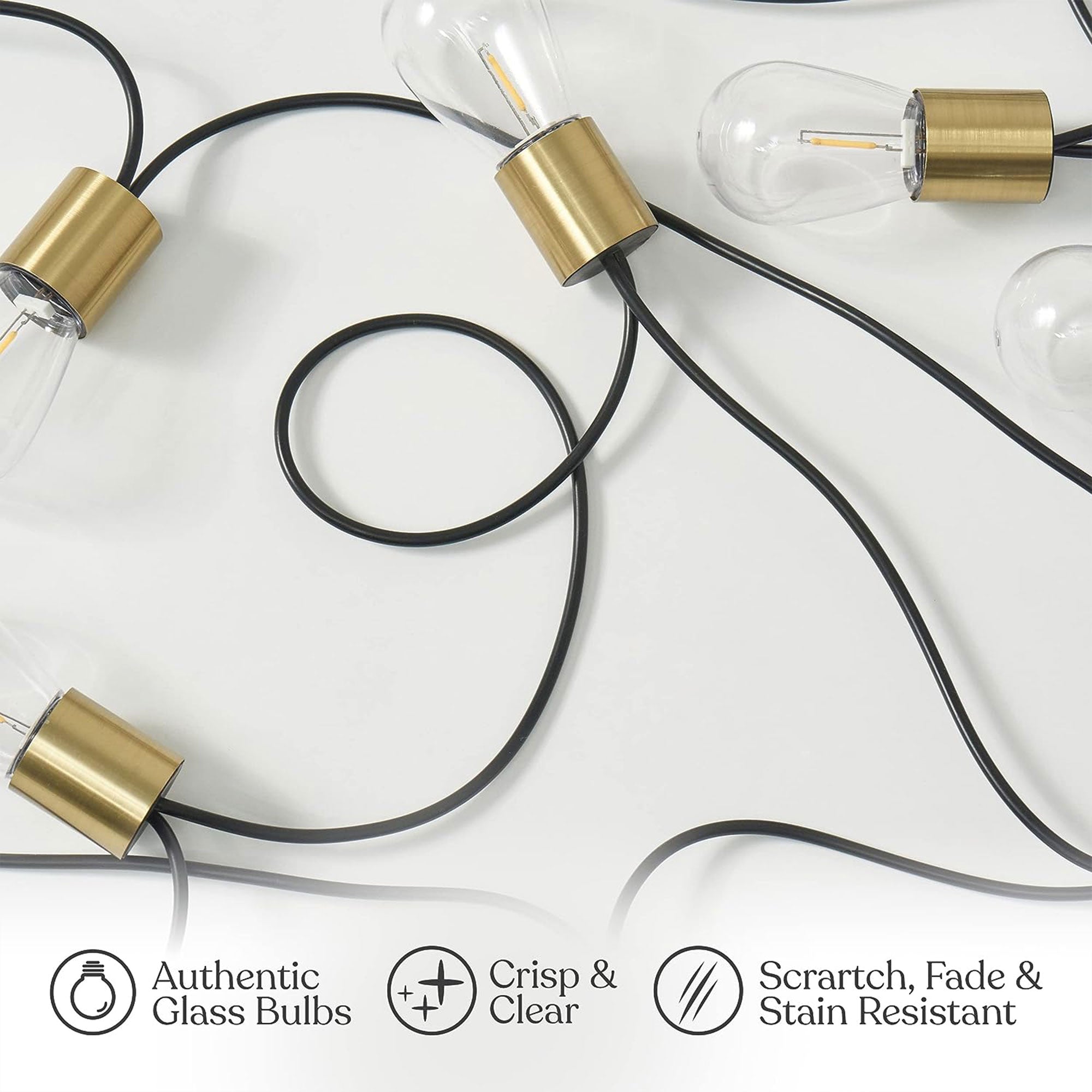 Brightech Solar Powered LED 12 Bulb Waterproof String Lights, 28 Ft (Open Box) - VMInnovations