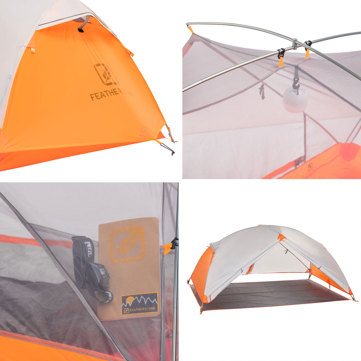 Lightweight 2 Person Outdoor Backpacking Tent with Rain Fly (Open Box)