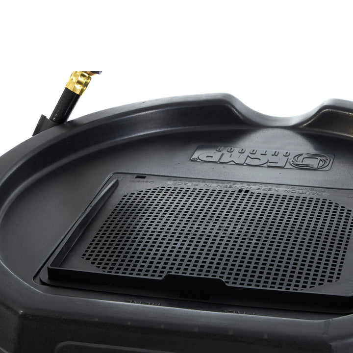 FCMP Outdoor RC45 45 Gallon Outdoor Rain Water Catcher Barrel Container, Black - VMInnovations