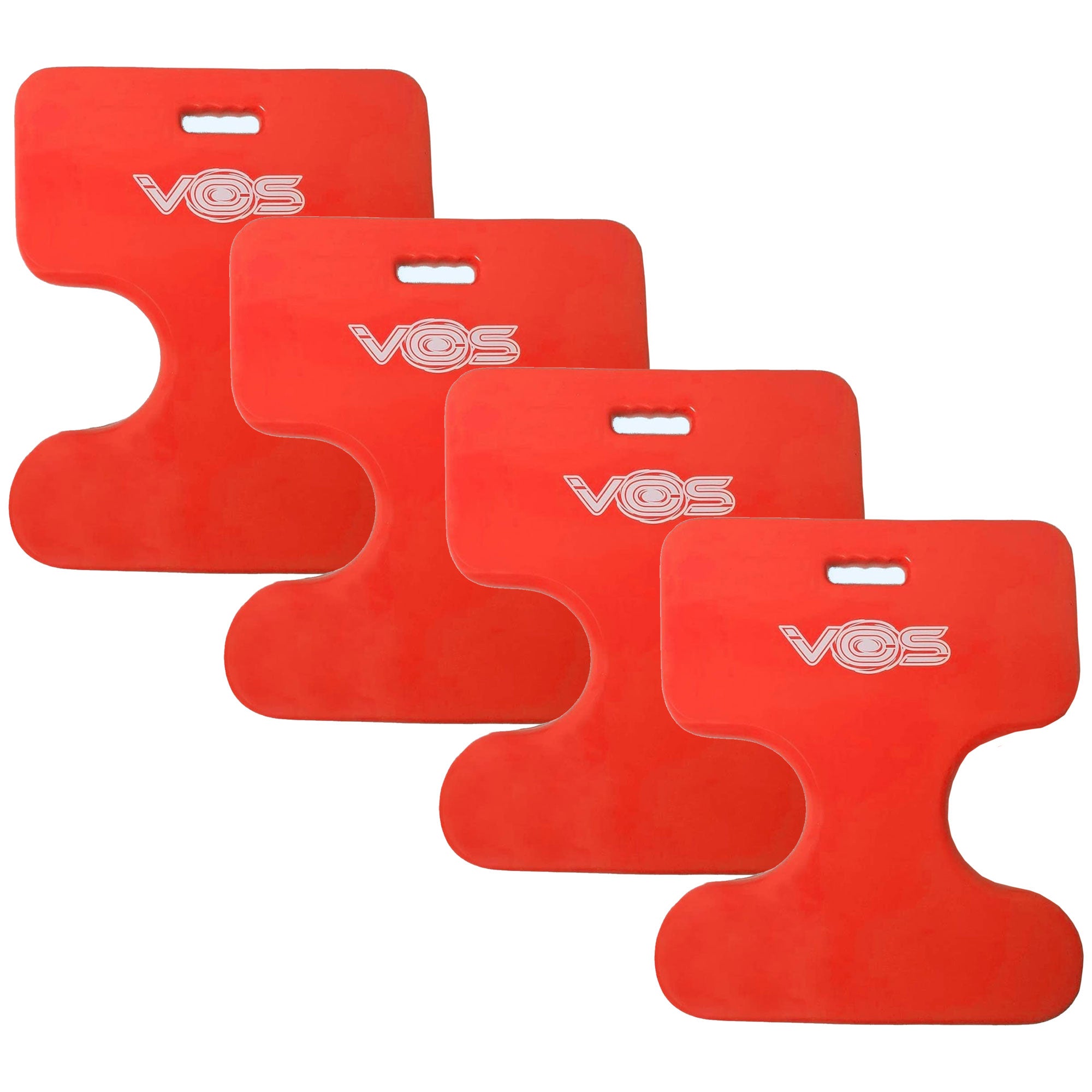 Vos Oasis Water Saddle Pool Float Seat for Adults & Kids, Coral Orange (4 Pack) - VMInnovations