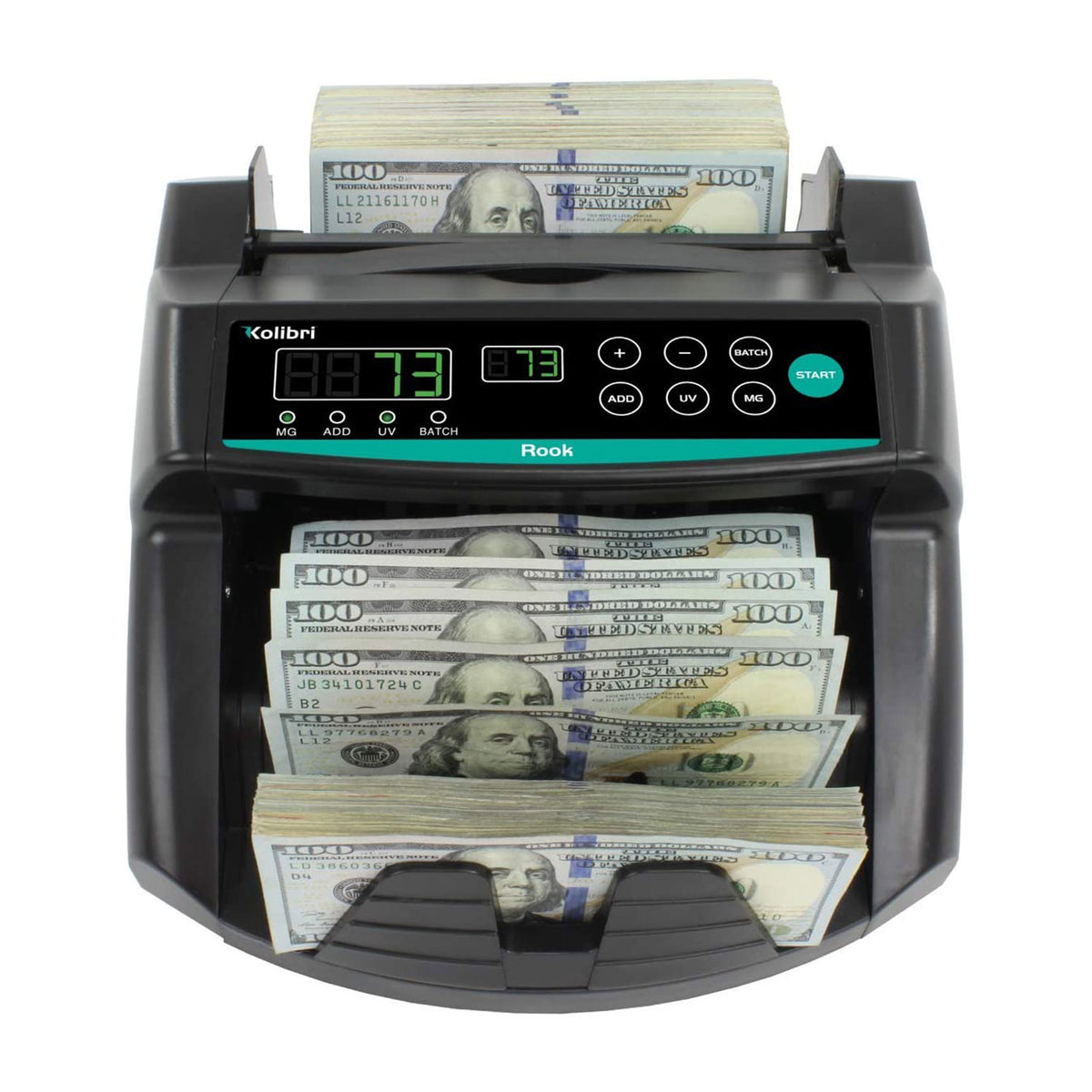 Kolibri Rook Bill Money Counter Machine with Counterfeit Detector (Open Box)