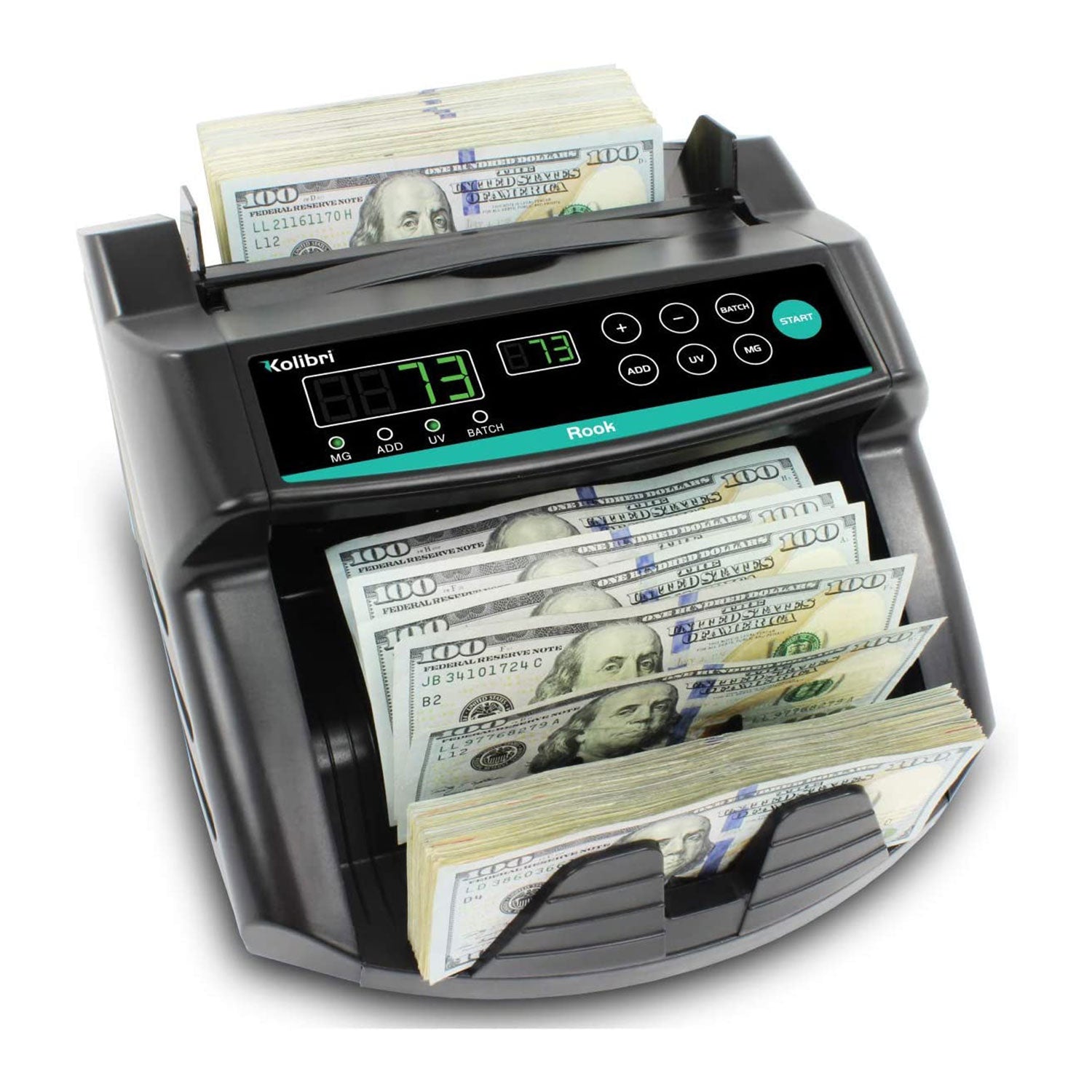 Kolibri Rook Bill Money Counter Machine with Counterfeit Detector (Open Box)