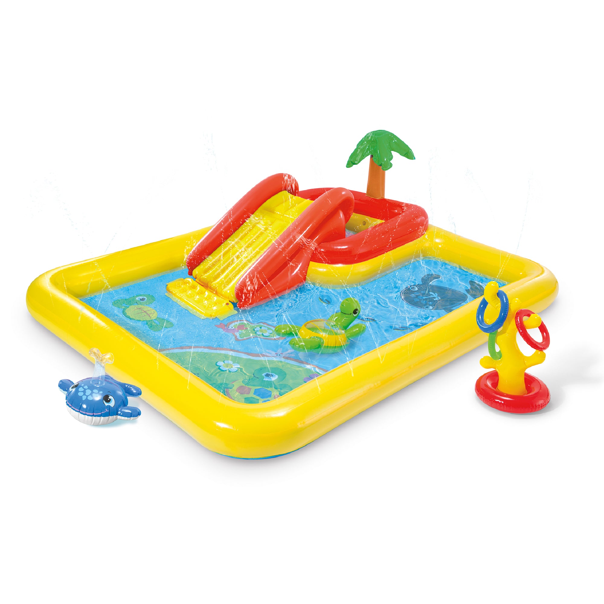 Intex 100"x77" Inflatable Ocean Play Center Backyard Toddler Kiddie Pool & Games