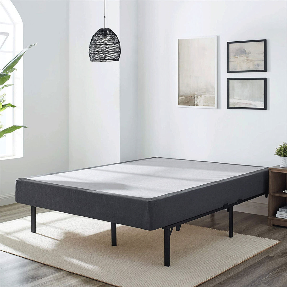 Hercules 8 Inch High Profile Instant Foundation Box Spring Replacement, Full
